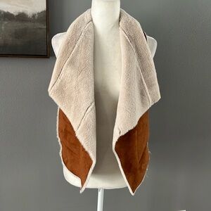 Chaser Faux Suede Shearling Vest